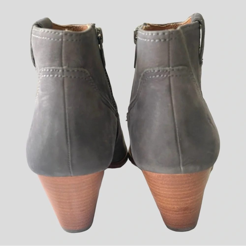 FRYE REINA WESTERN GREY BOOTIE SIZE 8.5